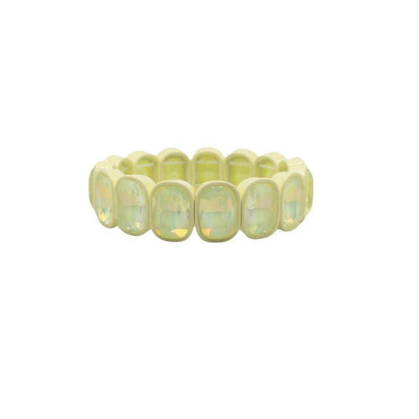 Candy Gem Oval Bracelet, Pastel Yellow