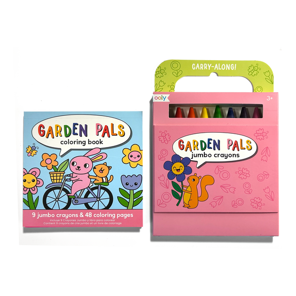 Carry-Along: Coloring Book Set, Garden Pals - Magpies Paducah
