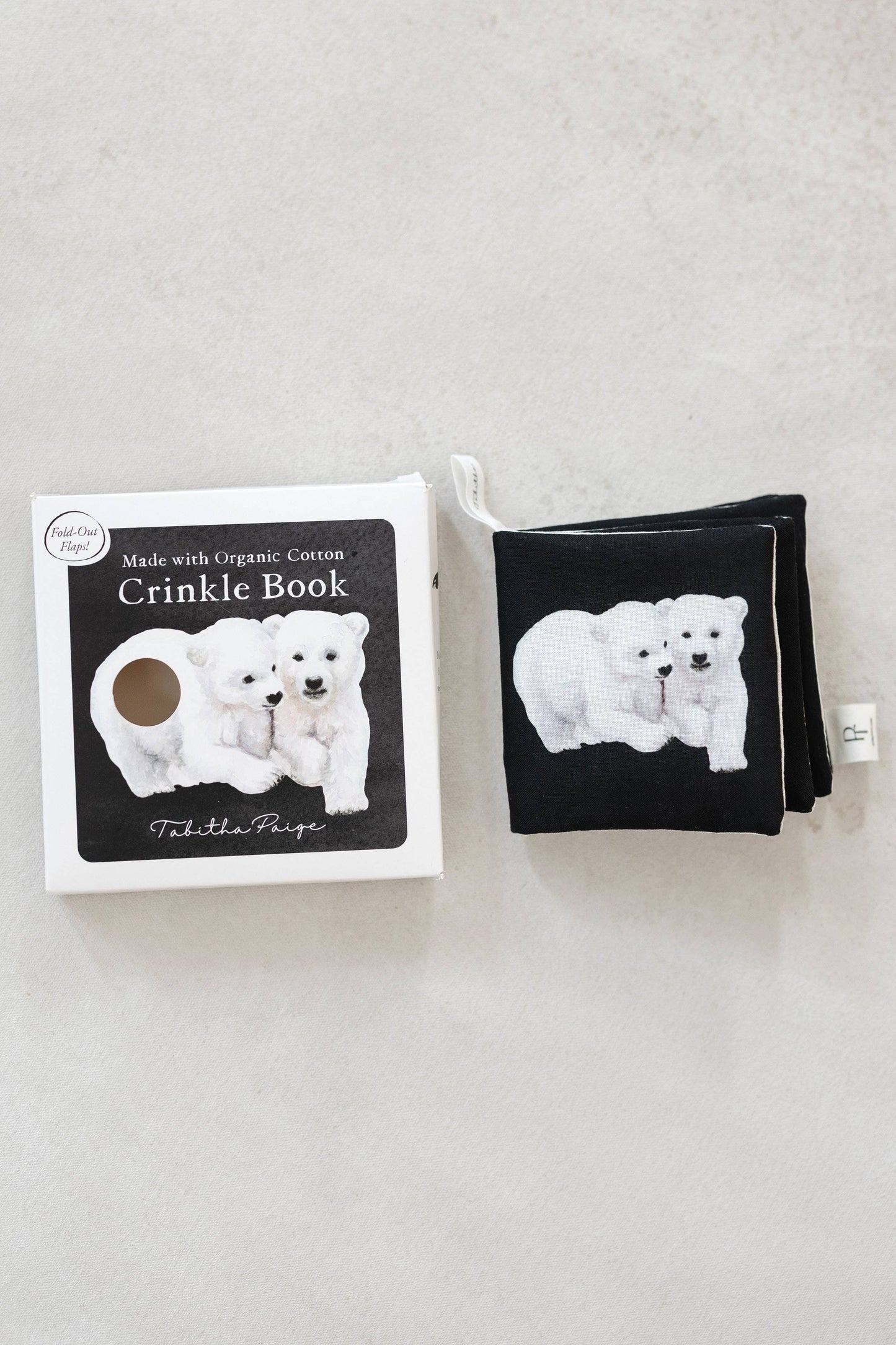 Organic Tummy Time Crinkle Book for Baby