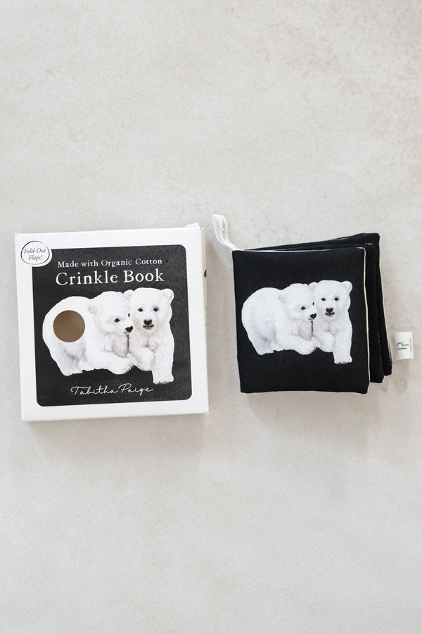 Organic Tummy Time Crinkle Book for Baby