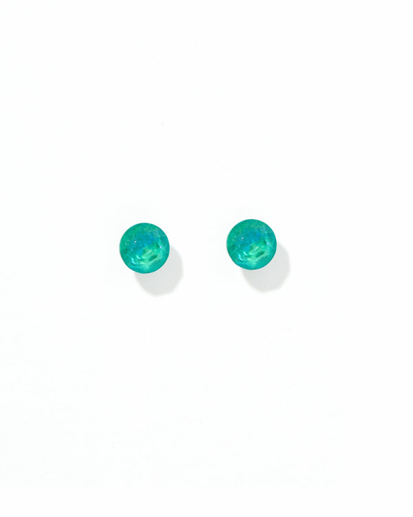 Screwback Stud Earrings Lux - Zuri Teal - Magpies Paducah