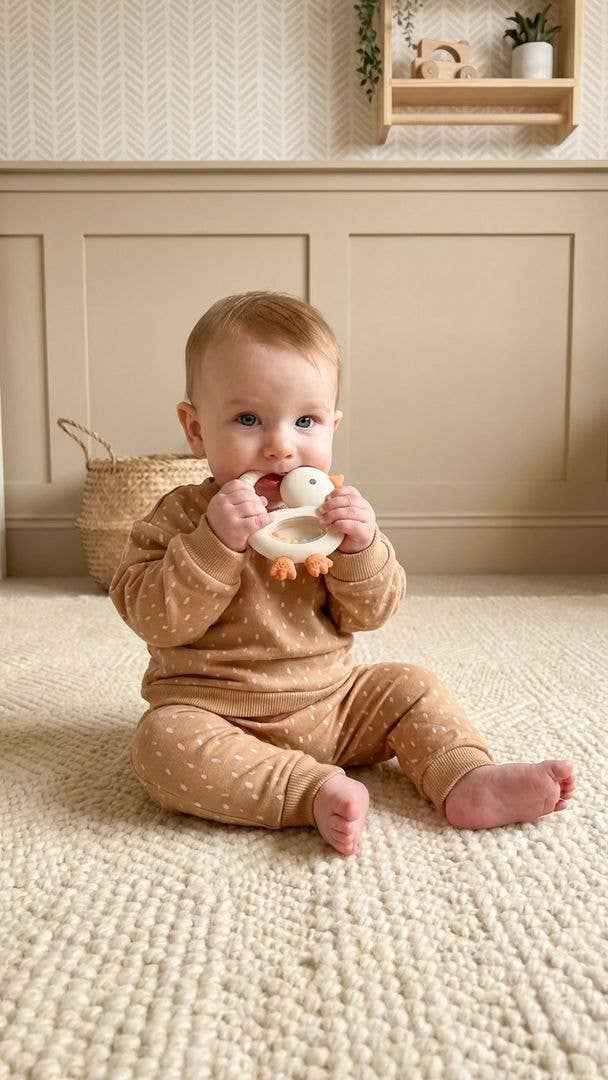 "NEW" Bitzy Shake™ - Silicone Teether with Rattle