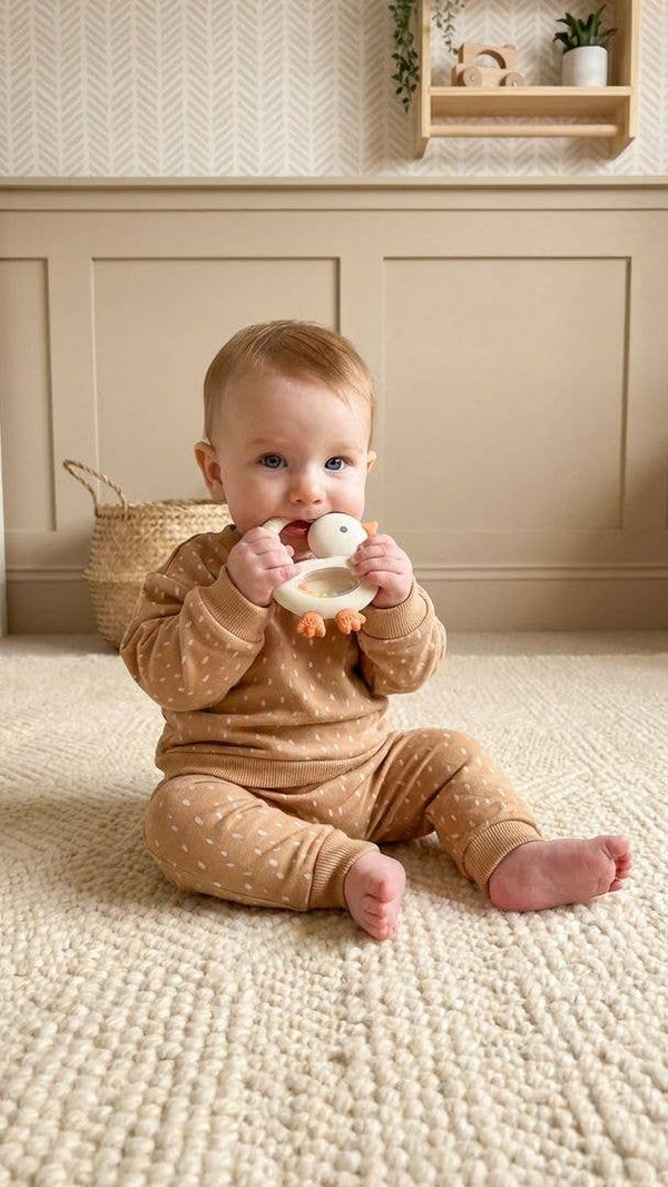 "NEW" Bitzy Shake™ - Silicone Teether with Rattle
