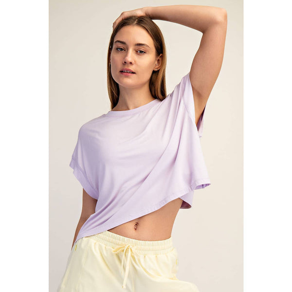 Modal Open Back Top, Lemon Chiffon - Magpies Paducah