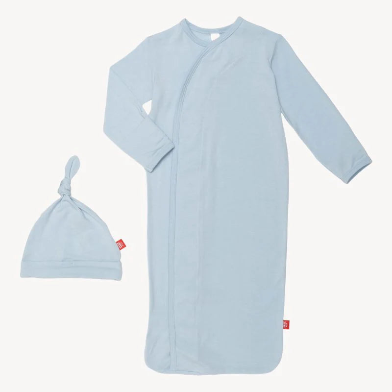 Modal Gown + Hat Set, Baby Blue