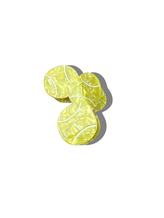 Hand-painted Tennis Ball Claw Hair Clip | Eco-Friendly