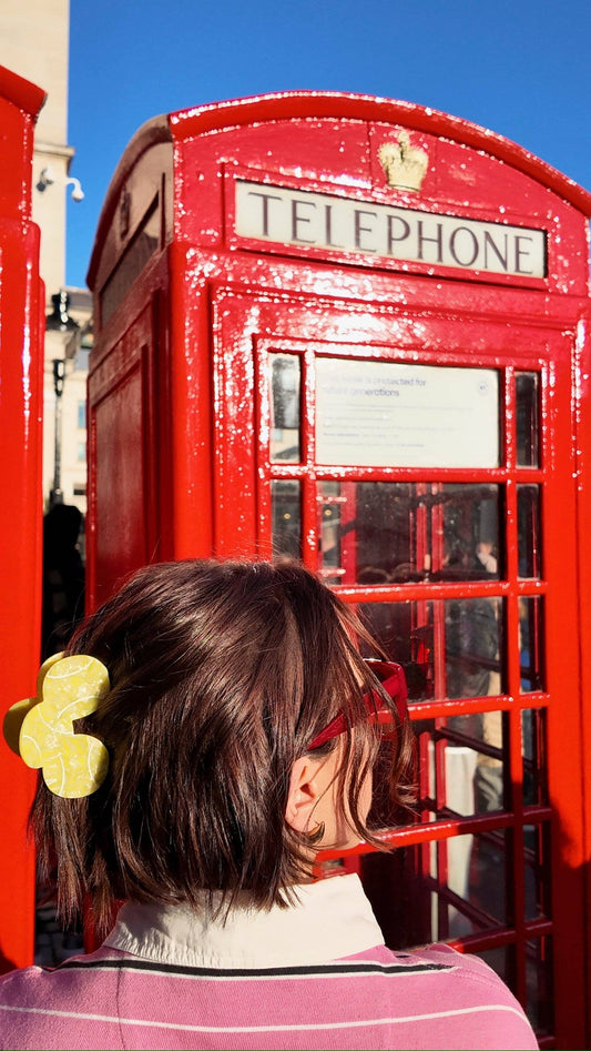 Hand-painted Tennis Ball Claw Hair Clip | Eco-Friendly