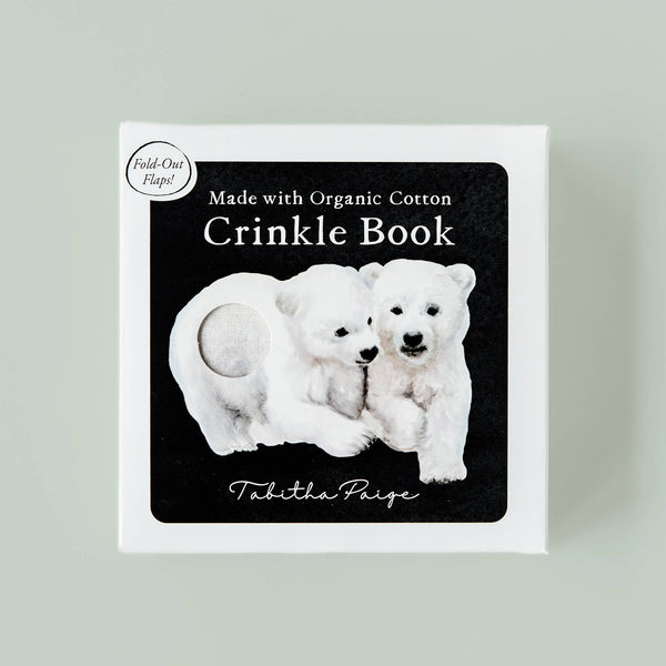 Organic Tummy Time Crinkle Book for Baby