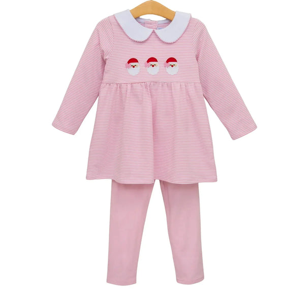 Santa Trio Pant Set, Pink