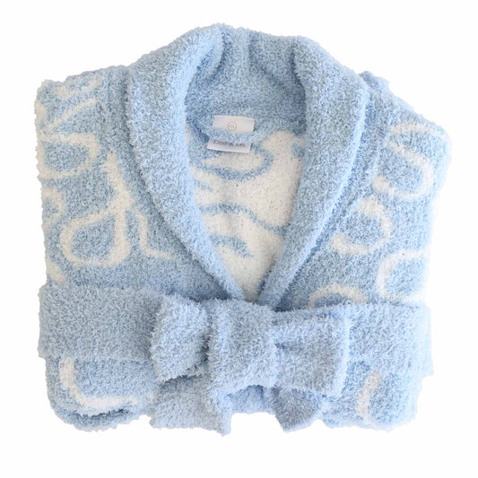CuddleLane™ Kids Robe | Blue-tiful Bows - Magpies Paducah