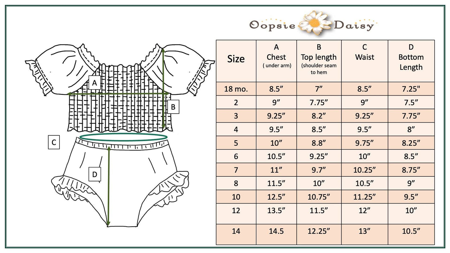 Emma Ruched 2 Piece, Green & Pink Flower - Magpies Paducah