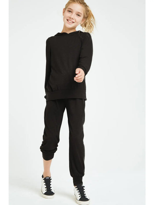 Hoodie & Jogger Loungewear Set, Black - Magpies Paducah