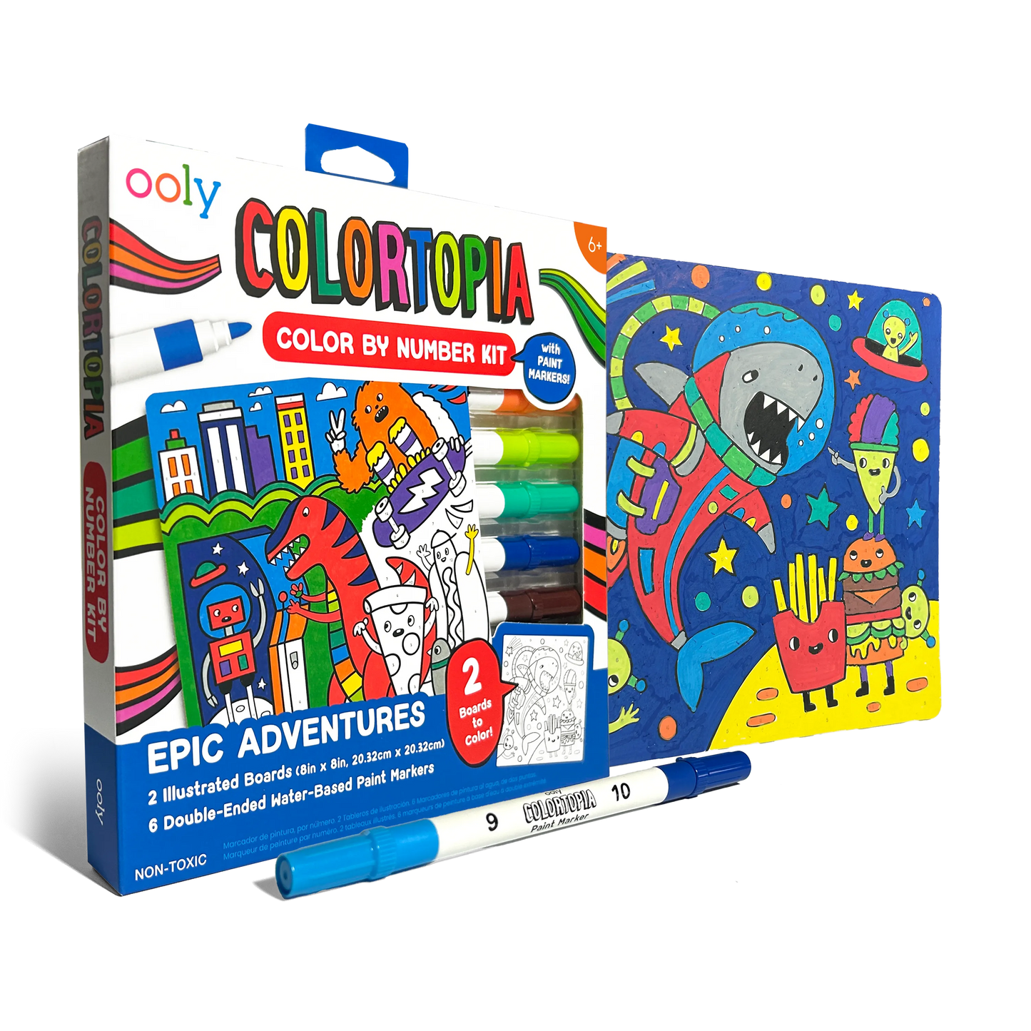 Colortopia: Marker By Number Kit, Epic Adventures - Magpies Paducah