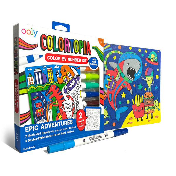 Colortopia: Marker By Number Kit, Epic Adventures - Magpies Paducah