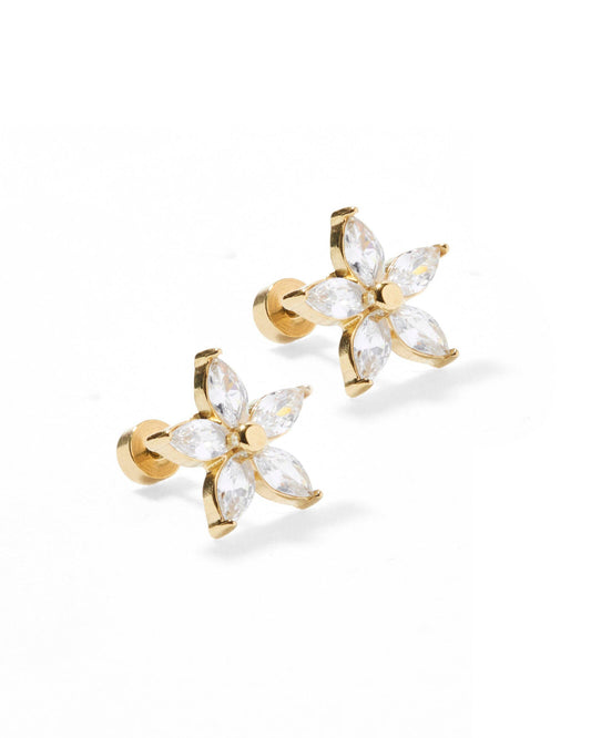 Screwback Stud Earrings - Lily - Magpies Paducah