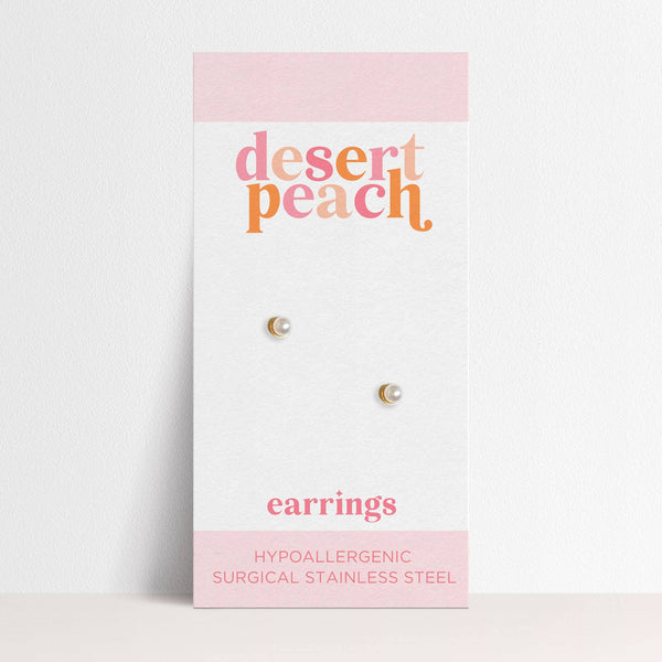Pearl Stud Earrings - Magpies Paducah