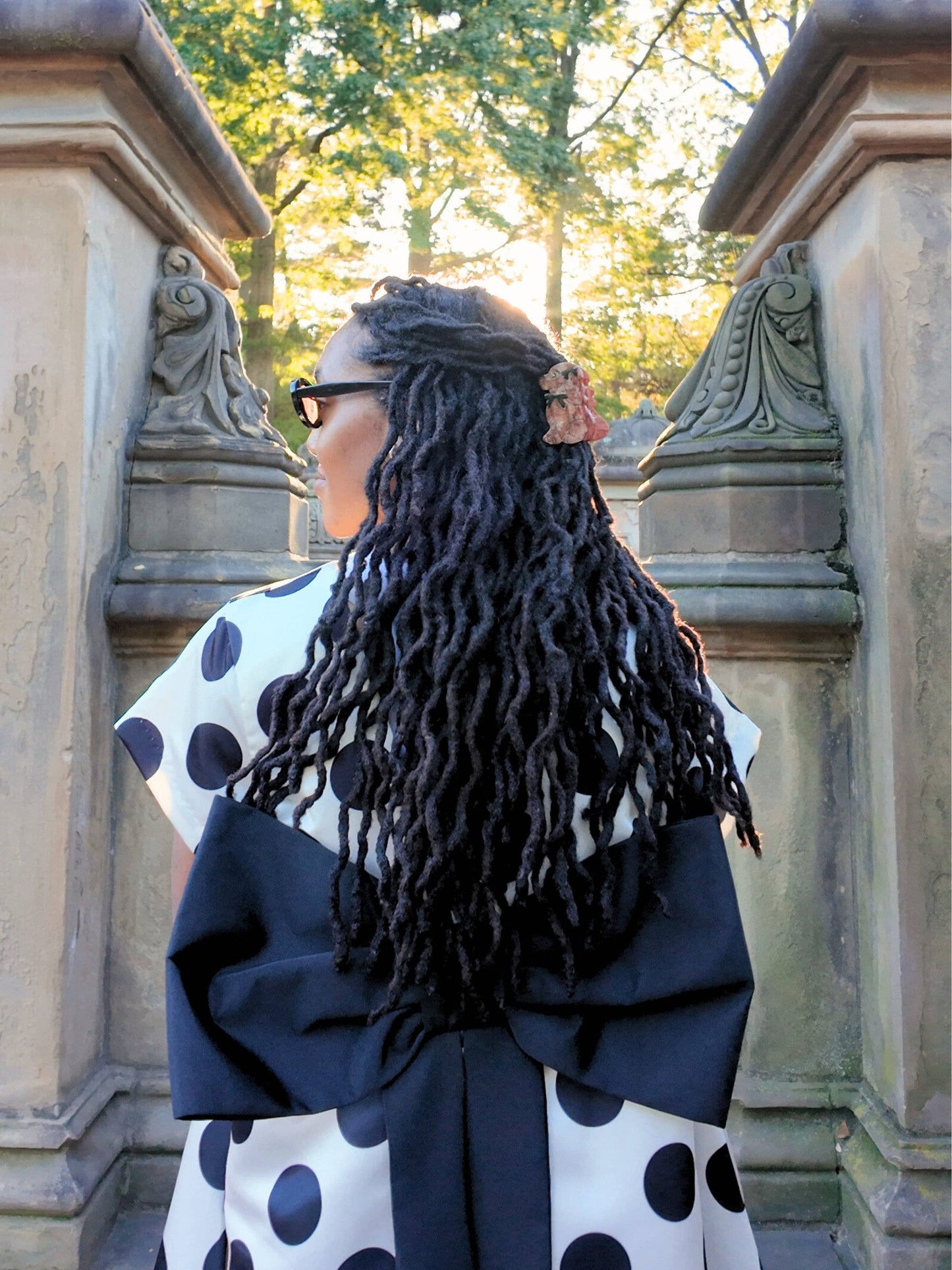 Hand-Painted Coquette Puppy Claw Clip | Eco-Friendly