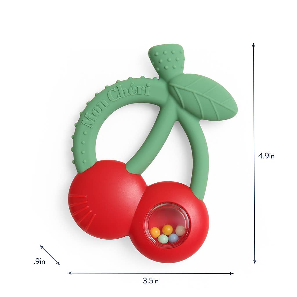 "NEW" Bitzy Shake™ - Silicone Teether with Rattle