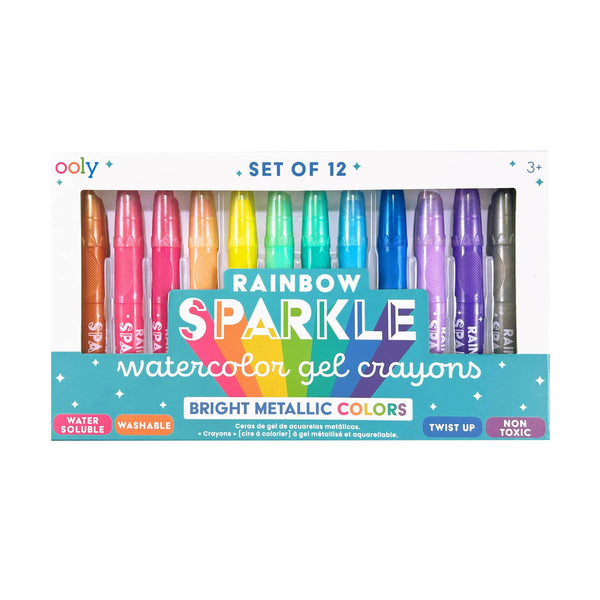 Rainbow Sparkle: Watercolor Gel Crayons - Magpies Paducah