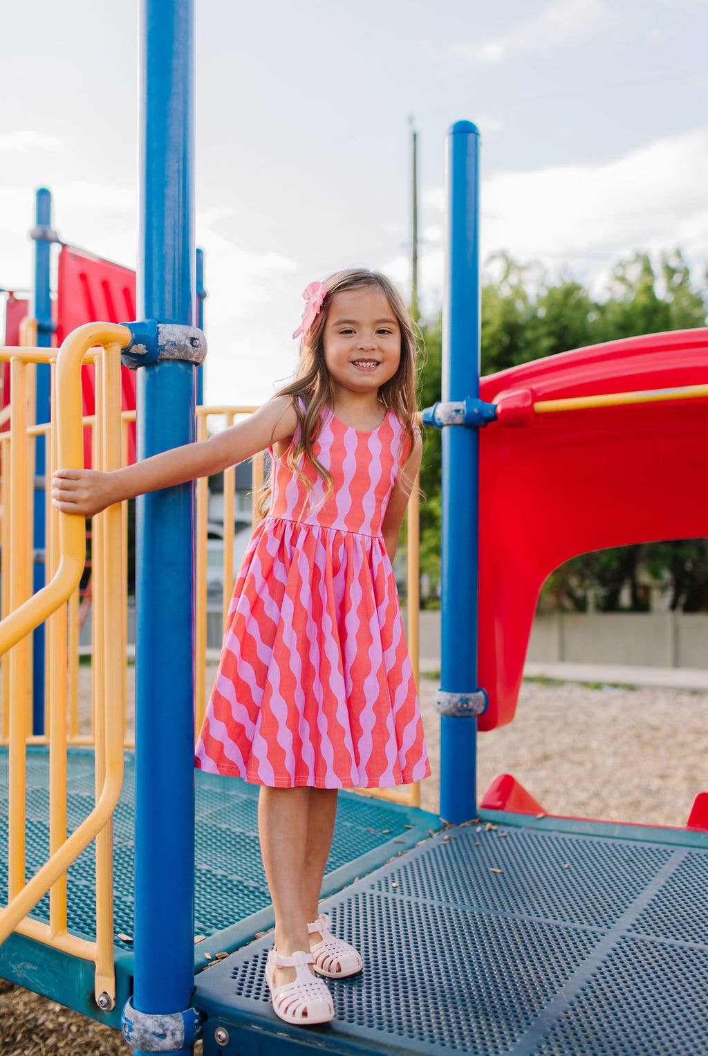Tank Dress in Crinkle | girls Pocket Twirl Dress - Magpies Paducah
