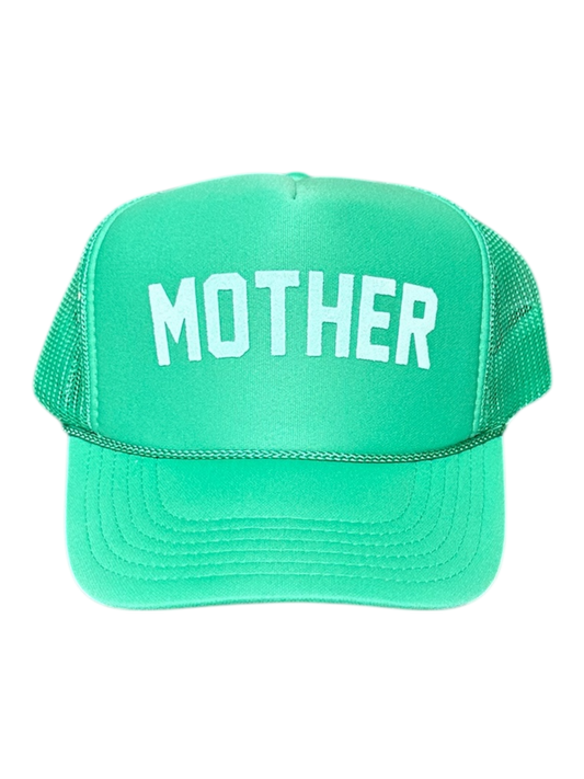 Cactus Green Tonal 'MOTHER' Trucker Hat - Magpies Paducah