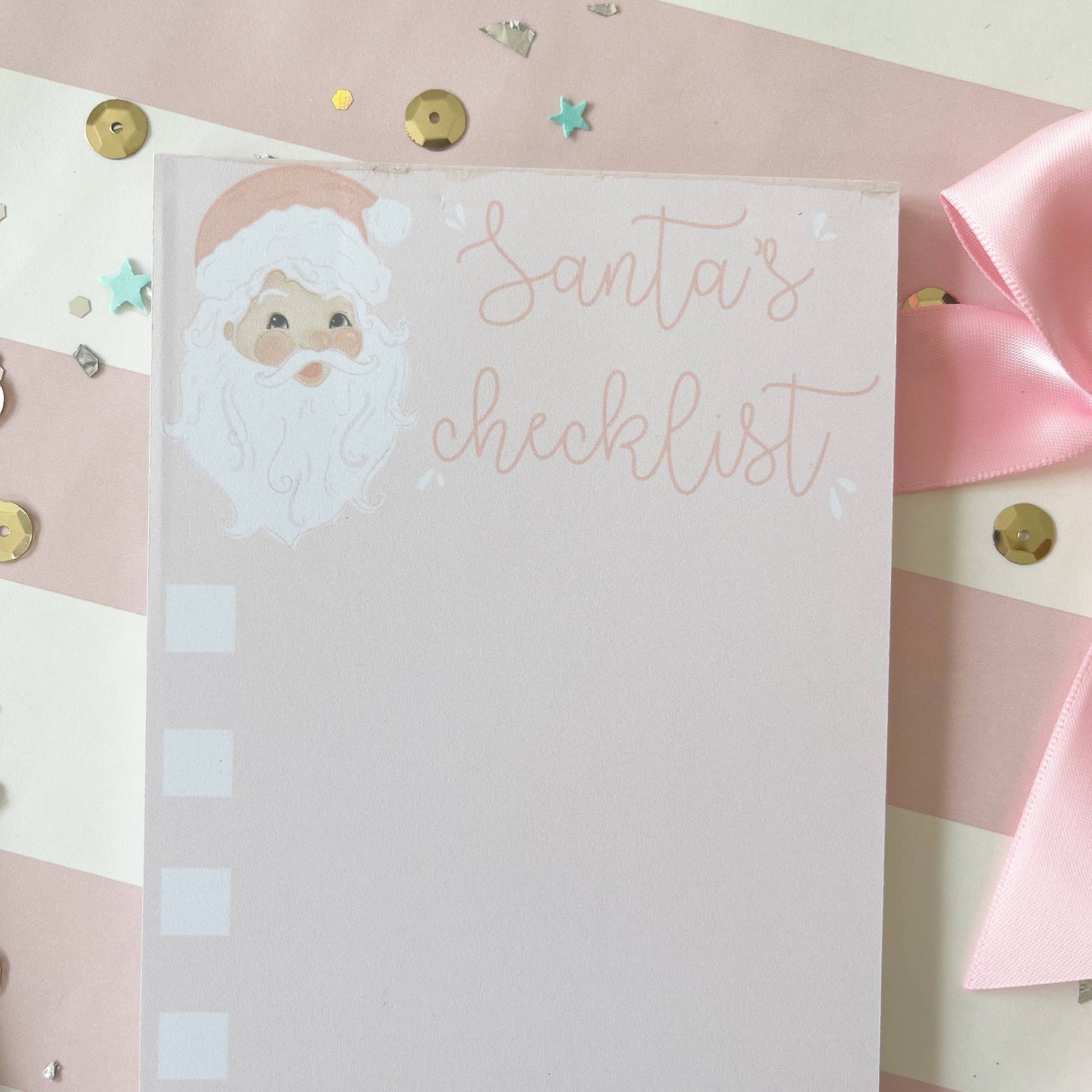 4x8 Santa Clause Checklist Notepad - Magpies Paducah