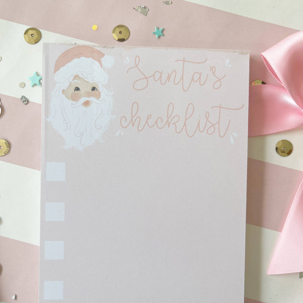 4x8 Santa Clause Checklist Notepad - Magpies Paducah