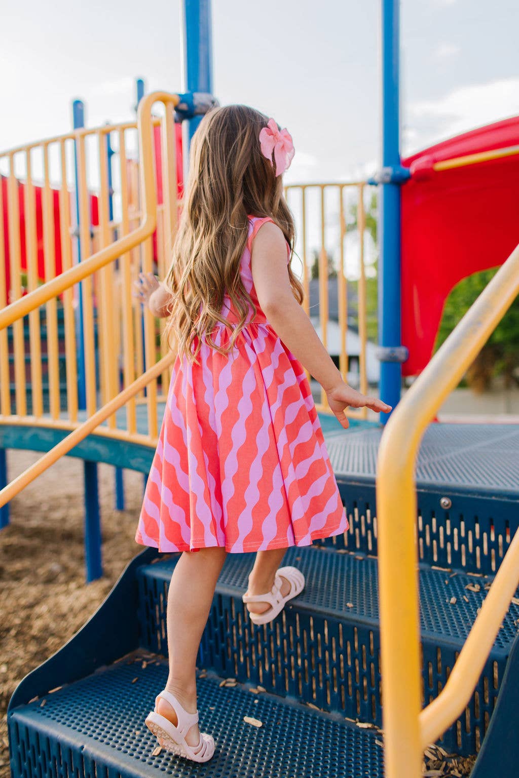 Tank Dress in Crinkle | girls Pocket Twirl Dress - Magpies Paducah