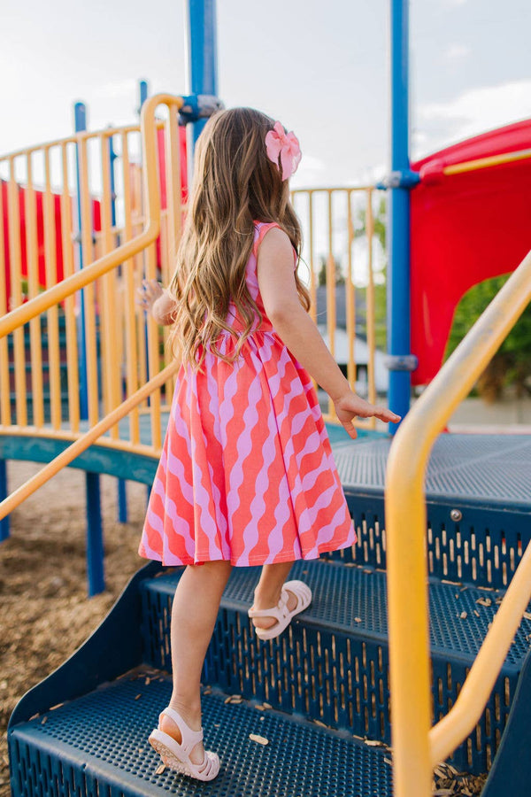 Tank Dress in Crinkle | girls Pocket Twirl Dress - Magpies Paducah