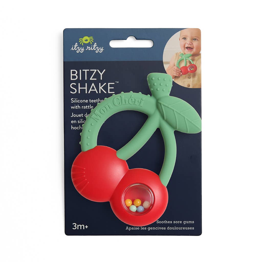 "NEW" Bitzy Shake™ - Silicone Teether with Rattle