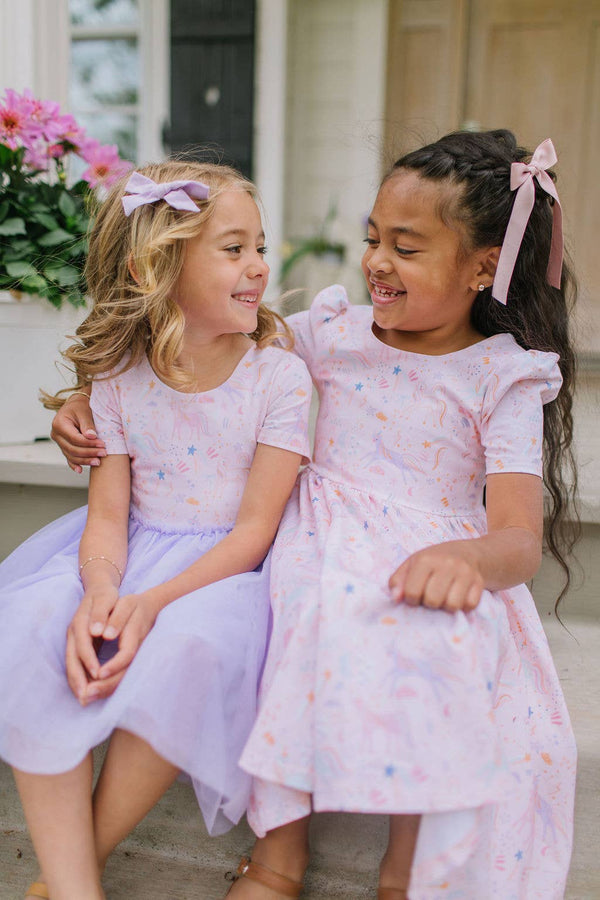Puff Dress in Dreamy Unicorn - Magpies Paducah