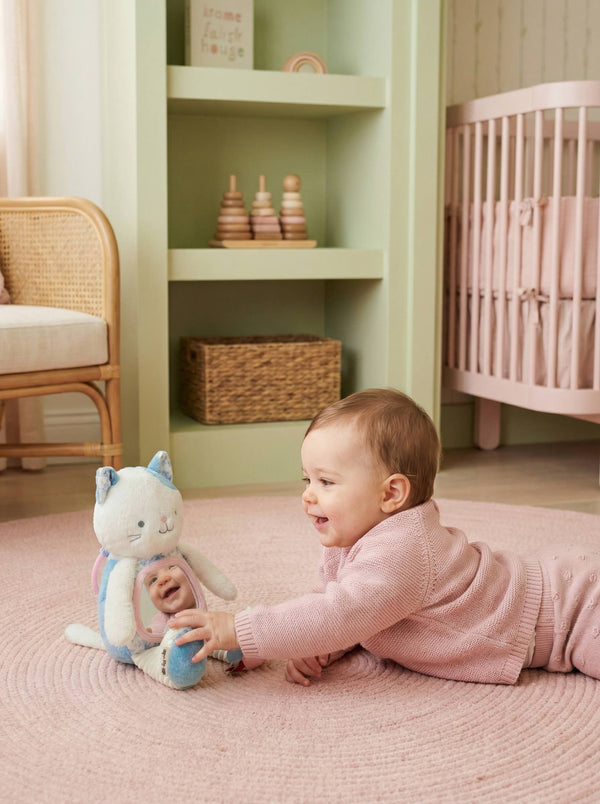*NEW* Itzy Bitzy Mirror™ Sensory Tummy Time Mirror - Kitty
