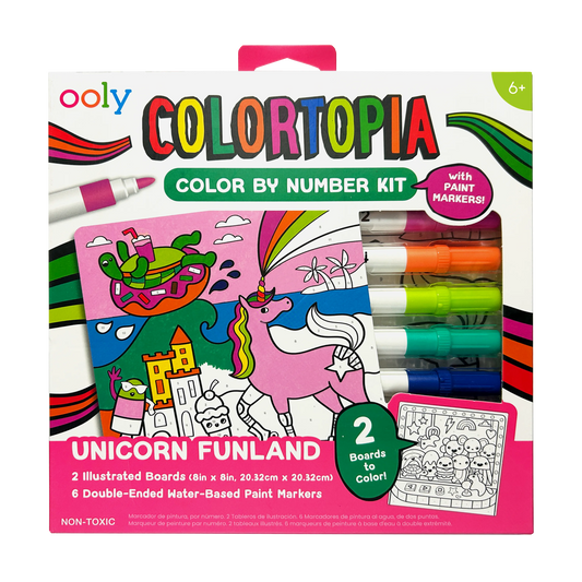 Colortopia: Marker By Number Kit, Unicorn Funland - Magpies Paducah