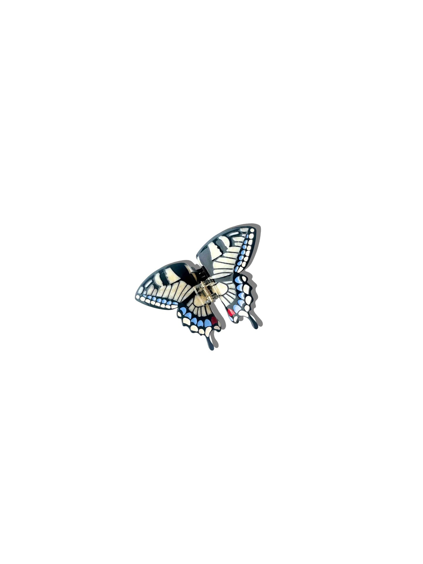 Hand-Painted Mini Swallowtail Butterfly Claw Hair Clip | Eco-Friendly