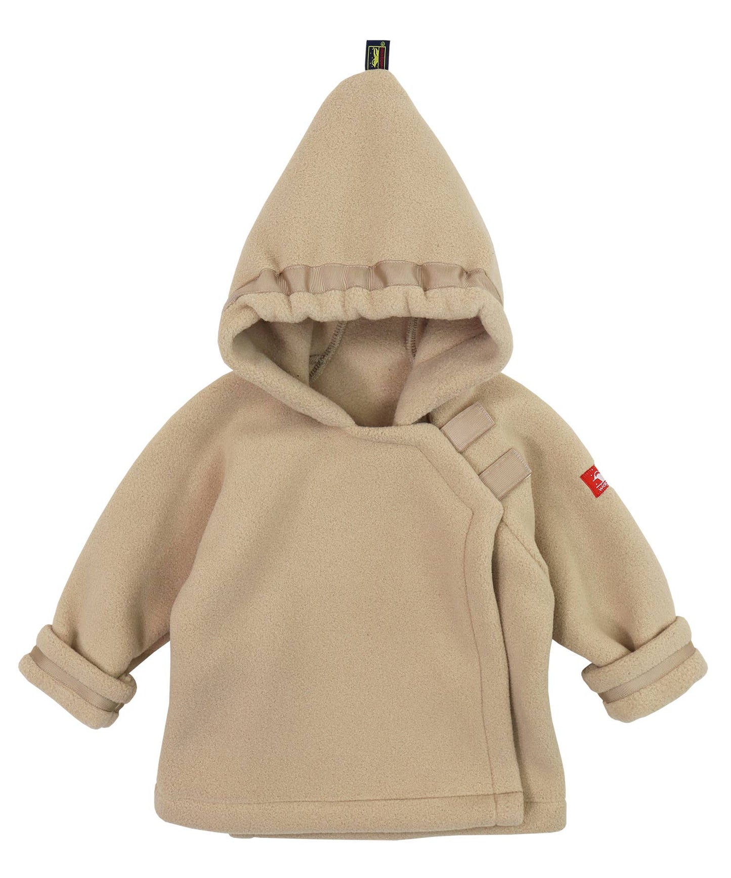 Tan Fleece Wrap Jacket