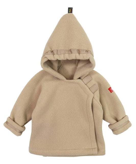 Tan Fleece Wrap Jacket
