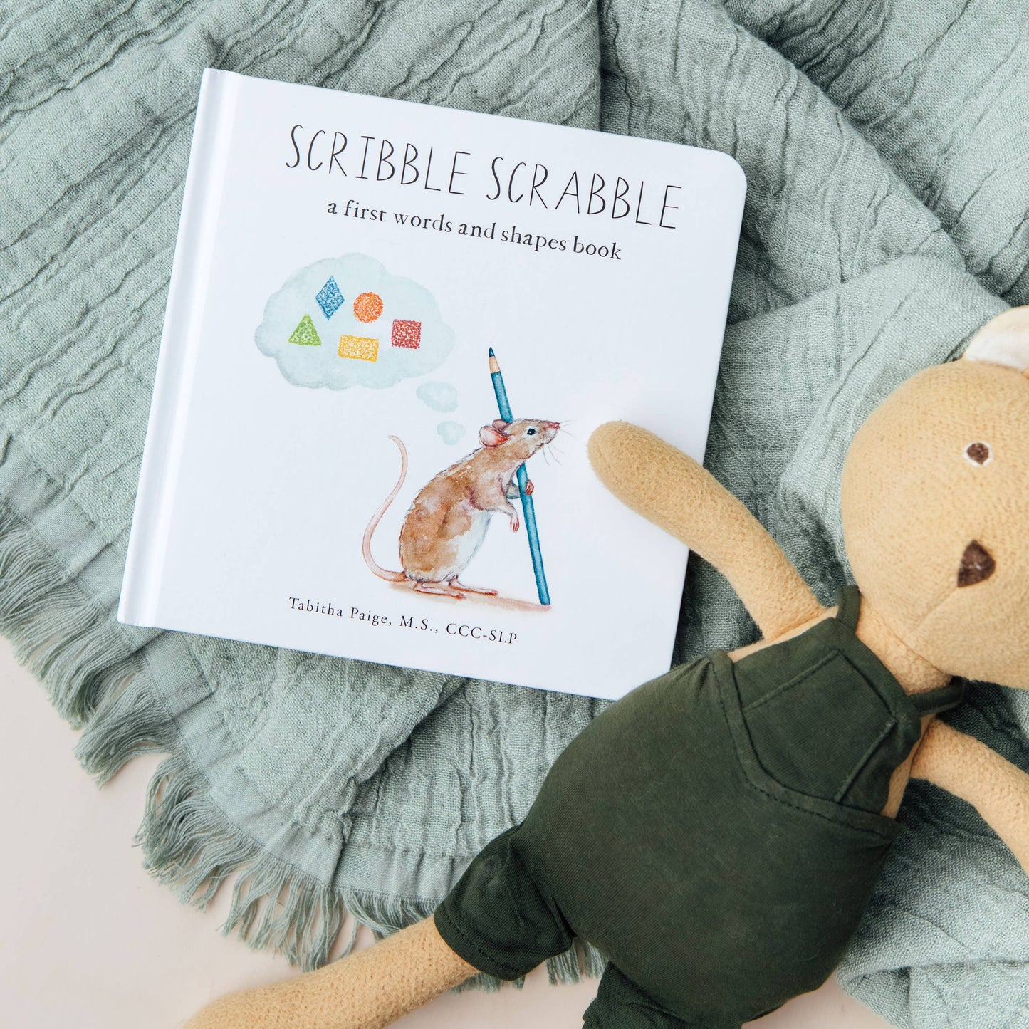 Scribble Scrabble: A Board Book of First Words - Magpies Paducah
