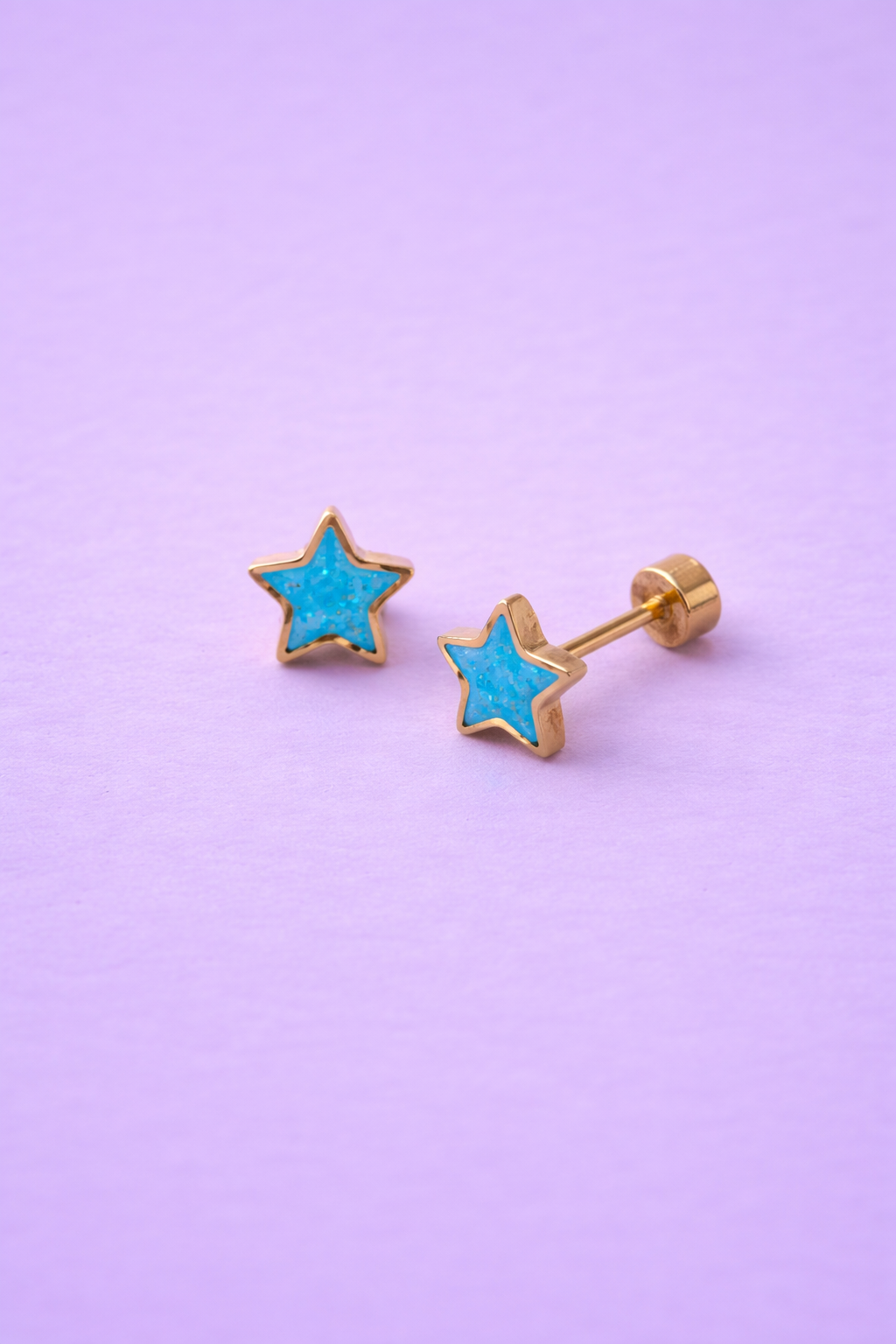 Sparkle Star Stud Earrings