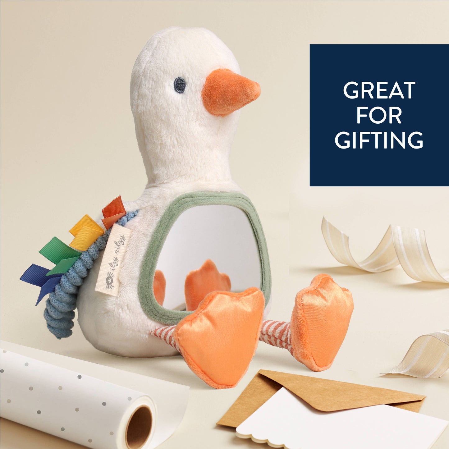 *NEW* Itzy Bitzy Mirror™ Sensory Tummy Time Mirror - Goose