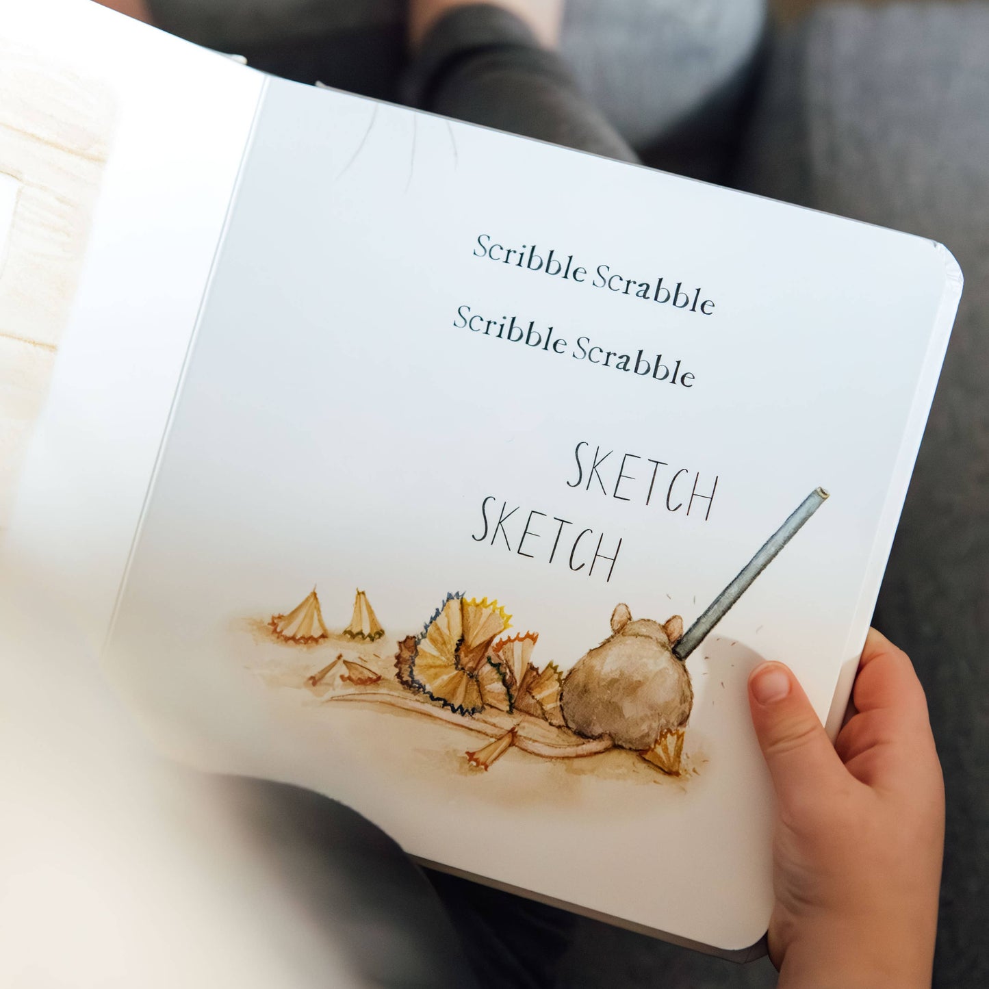 Scribble Scrabble: A Board Book of First Words - Magpies Paducah