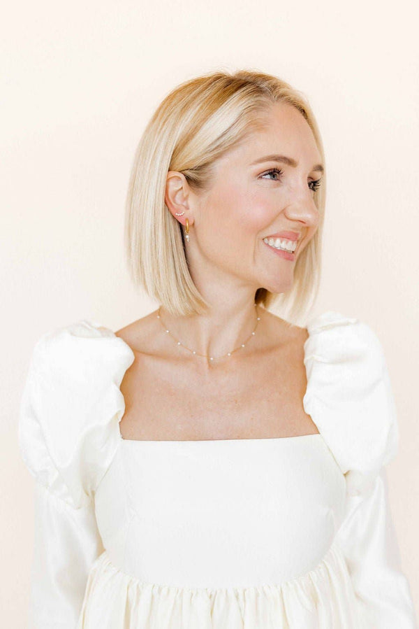 Screwback Stud Earrings, Abigail Pearl