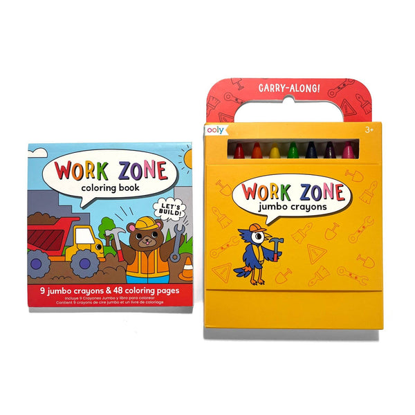 Carry-Along: Coloring Book Set, Work Zone - Magpies Paducah