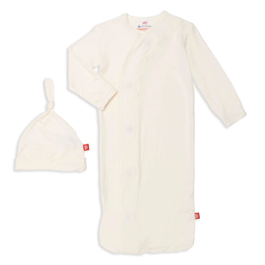 Modal Gown + Hat Set, Egret - Magpies Paducah