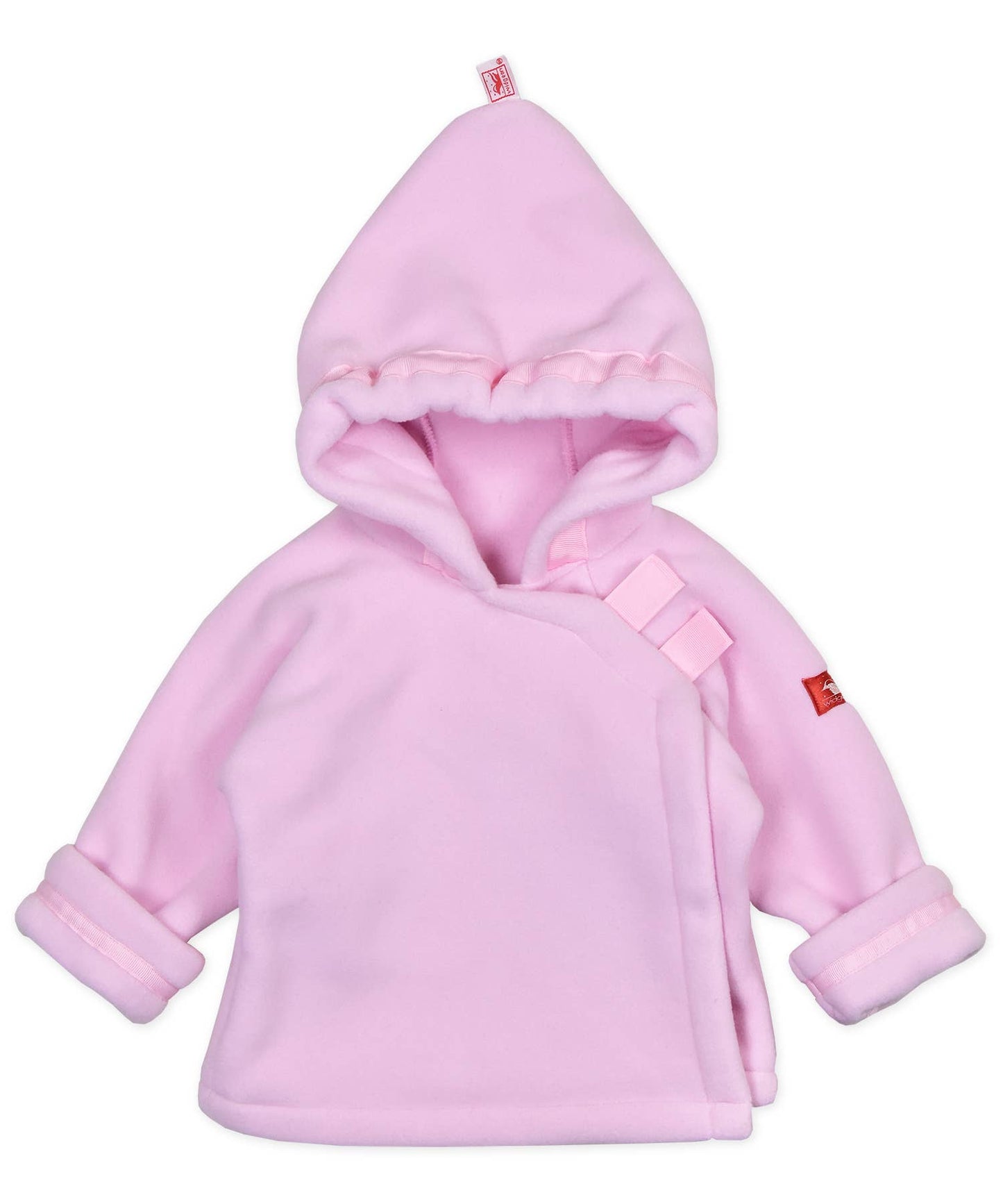 Light Pink Fleece Wrap Jacket