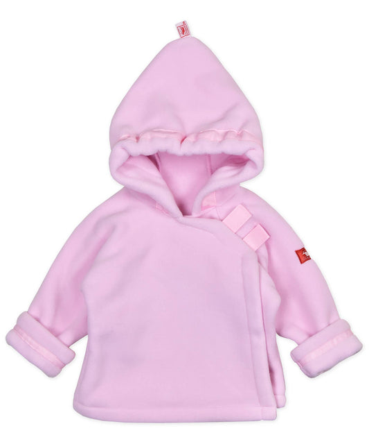 Light Pink Fleece Wrap Jacket