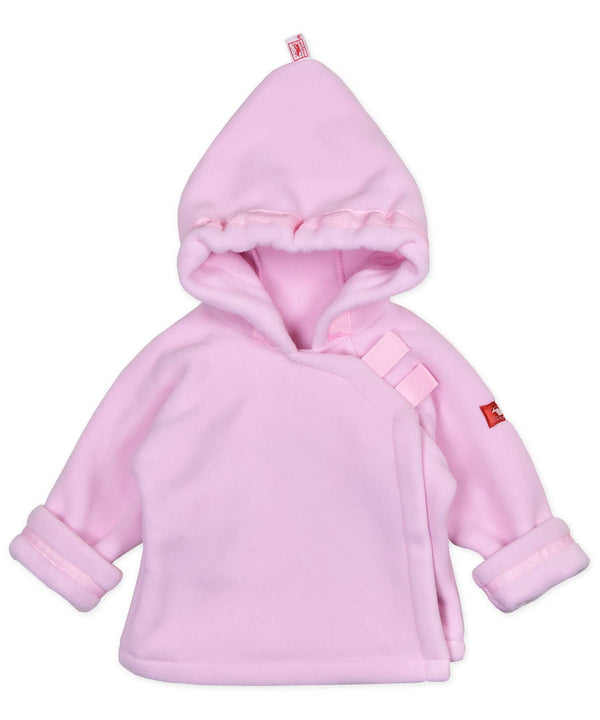 Light Pink Fleece Wrap Jacket