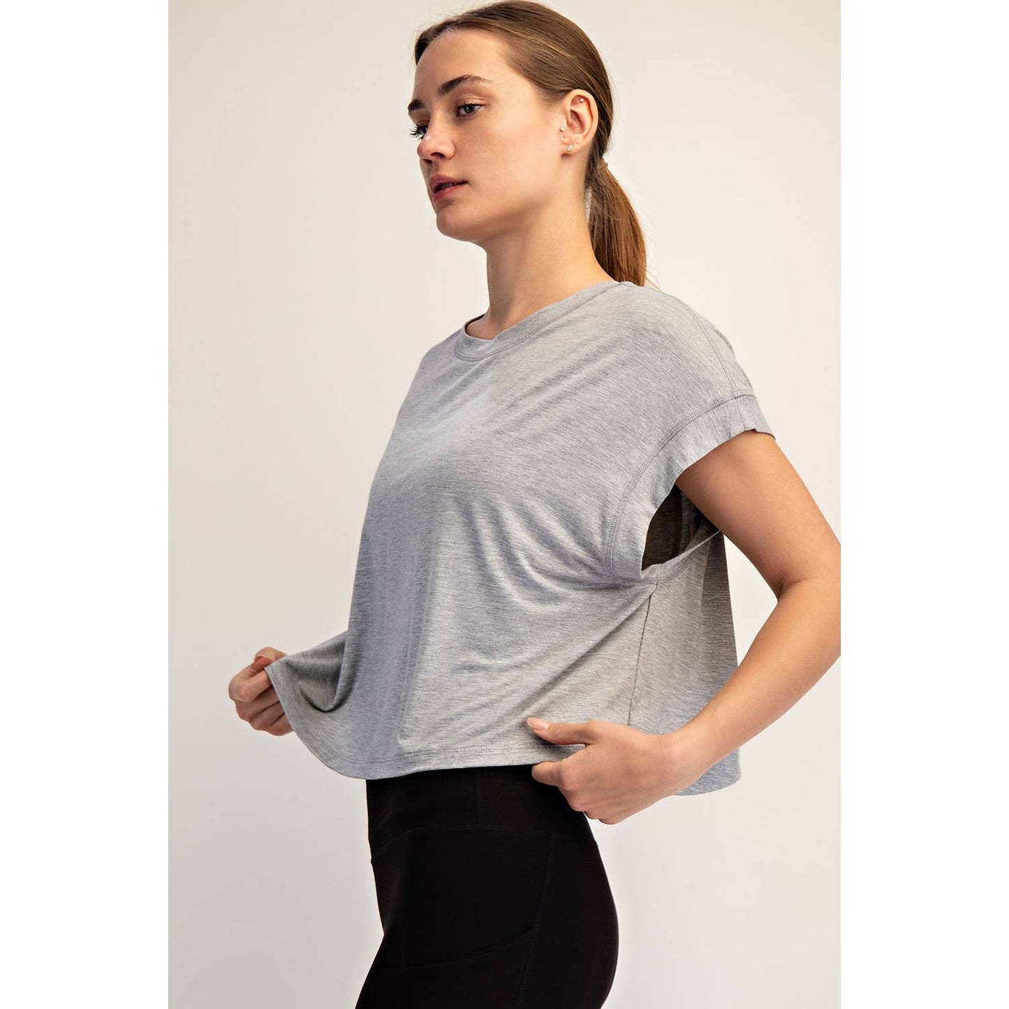 Modal Open Back Top, Lemon Chiffon - Magpies Paducah