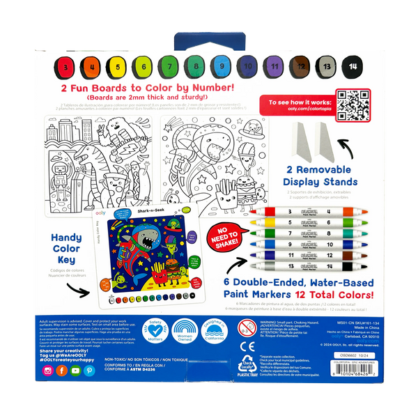 Colortopia: Marker By Number Kit, Epic Adventures - Magpies Paducah
