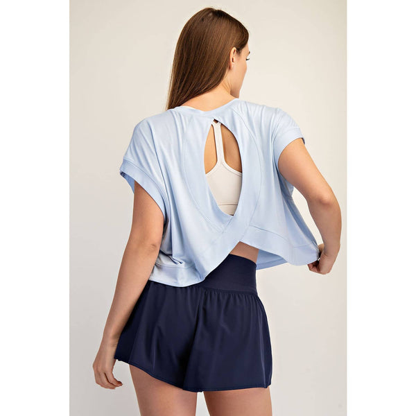 Modal Open Back Top, Lemon Chiffon - Magpies Paducah