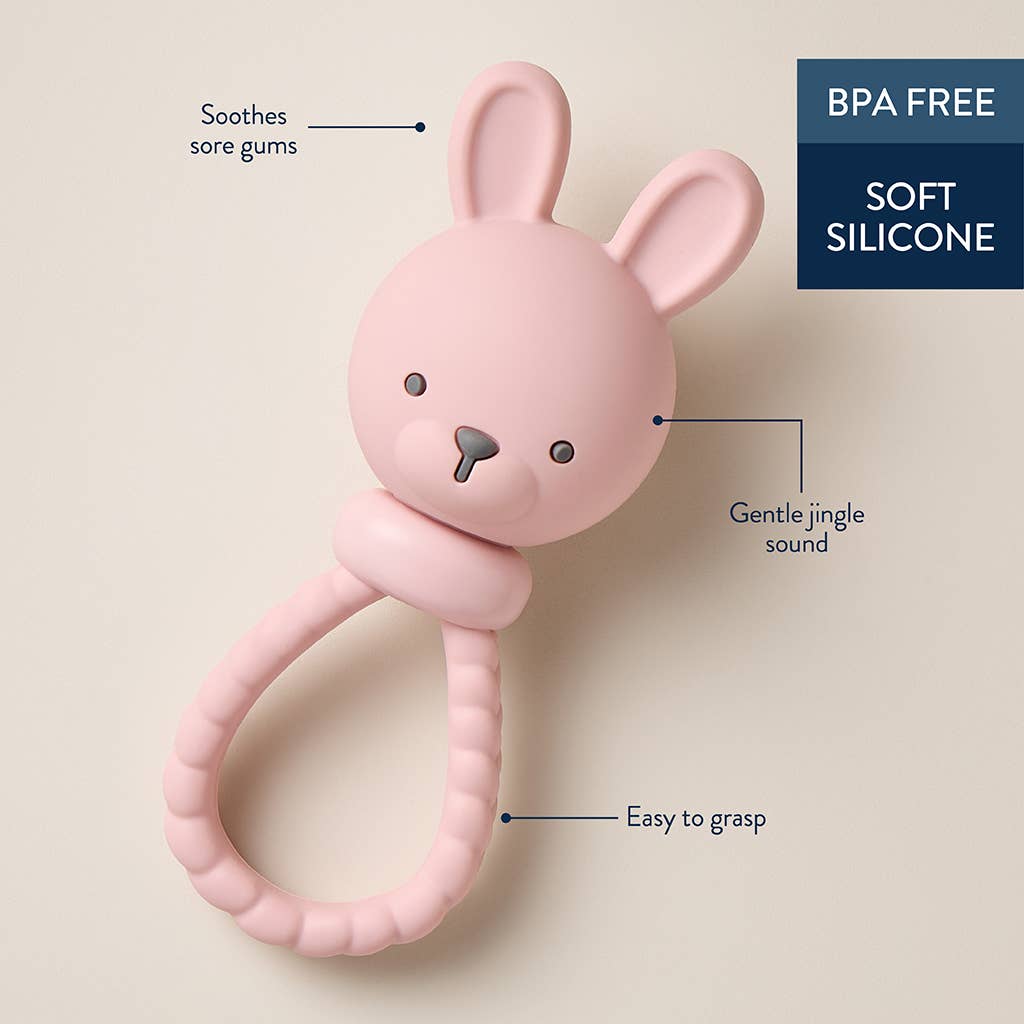 Pink Bunny Sweetie Rattle™ - Magpies Paducah